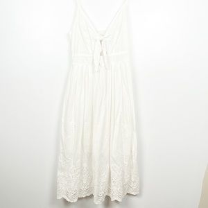 J.O.A. White Lace Midi Dress